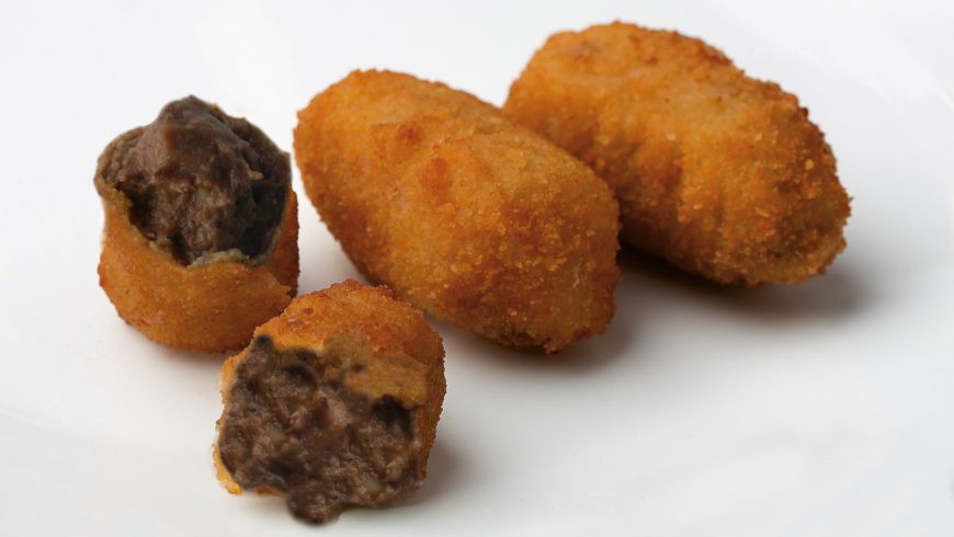 Croquetas de Morcilla y Cebolla Confitada