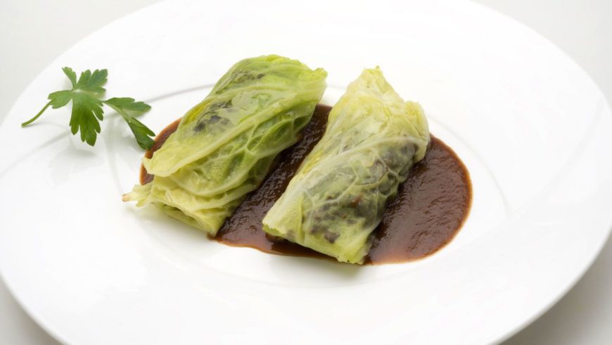 Col rellena de morcilla