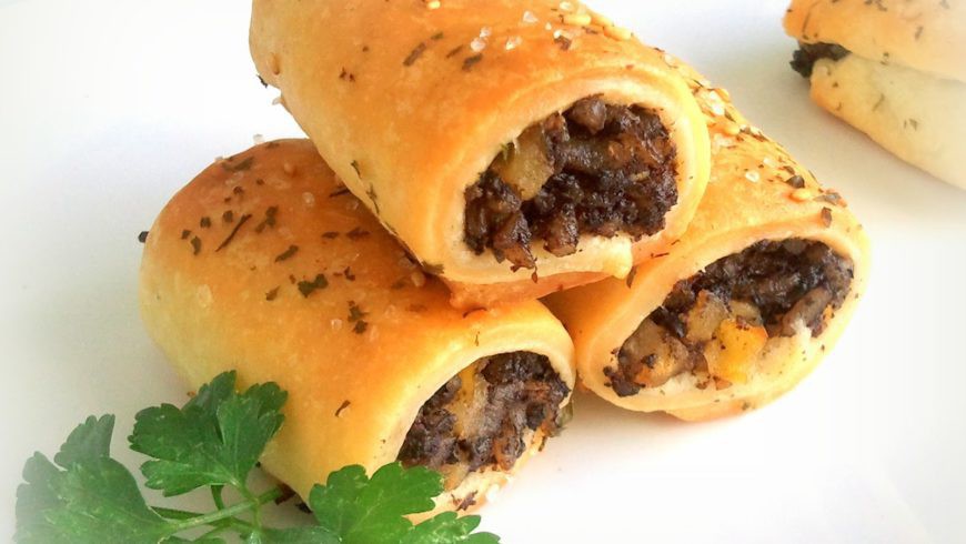 Crepes de Morcilla y Champiñones